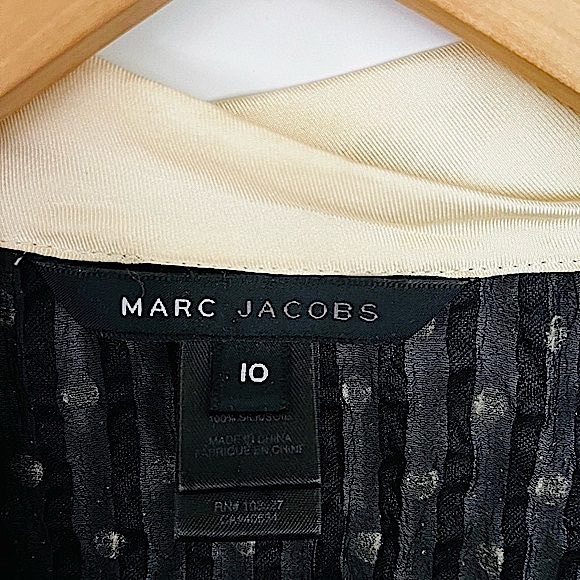 Marc Jacobs Silk Polka Dot Sleeveless Blouse - Picture 5 of 12